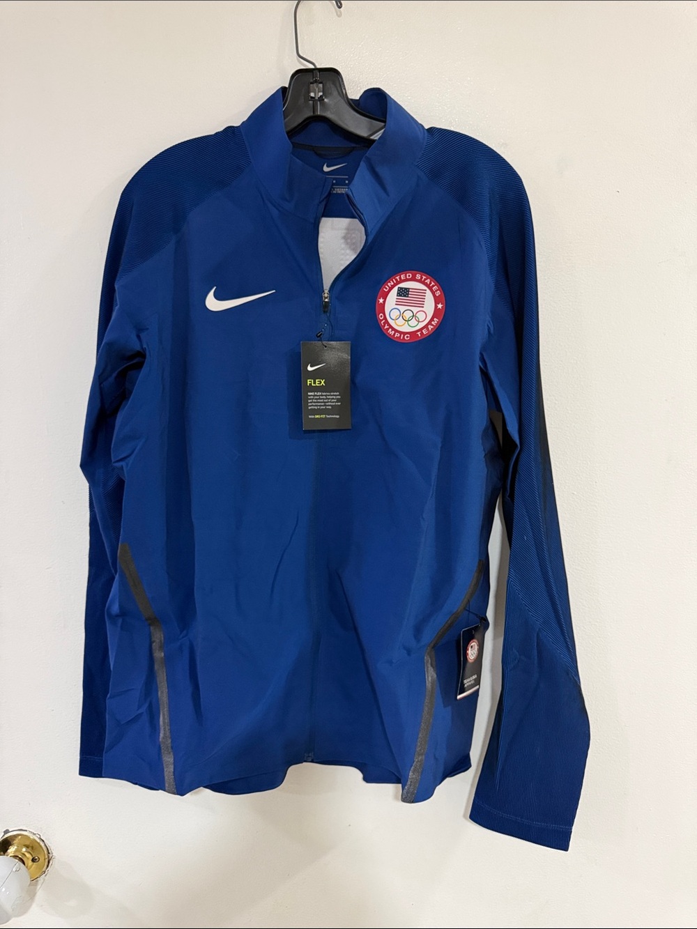 Authentic Nike Blue USA Olympic Team Quarter-Zip Jacket